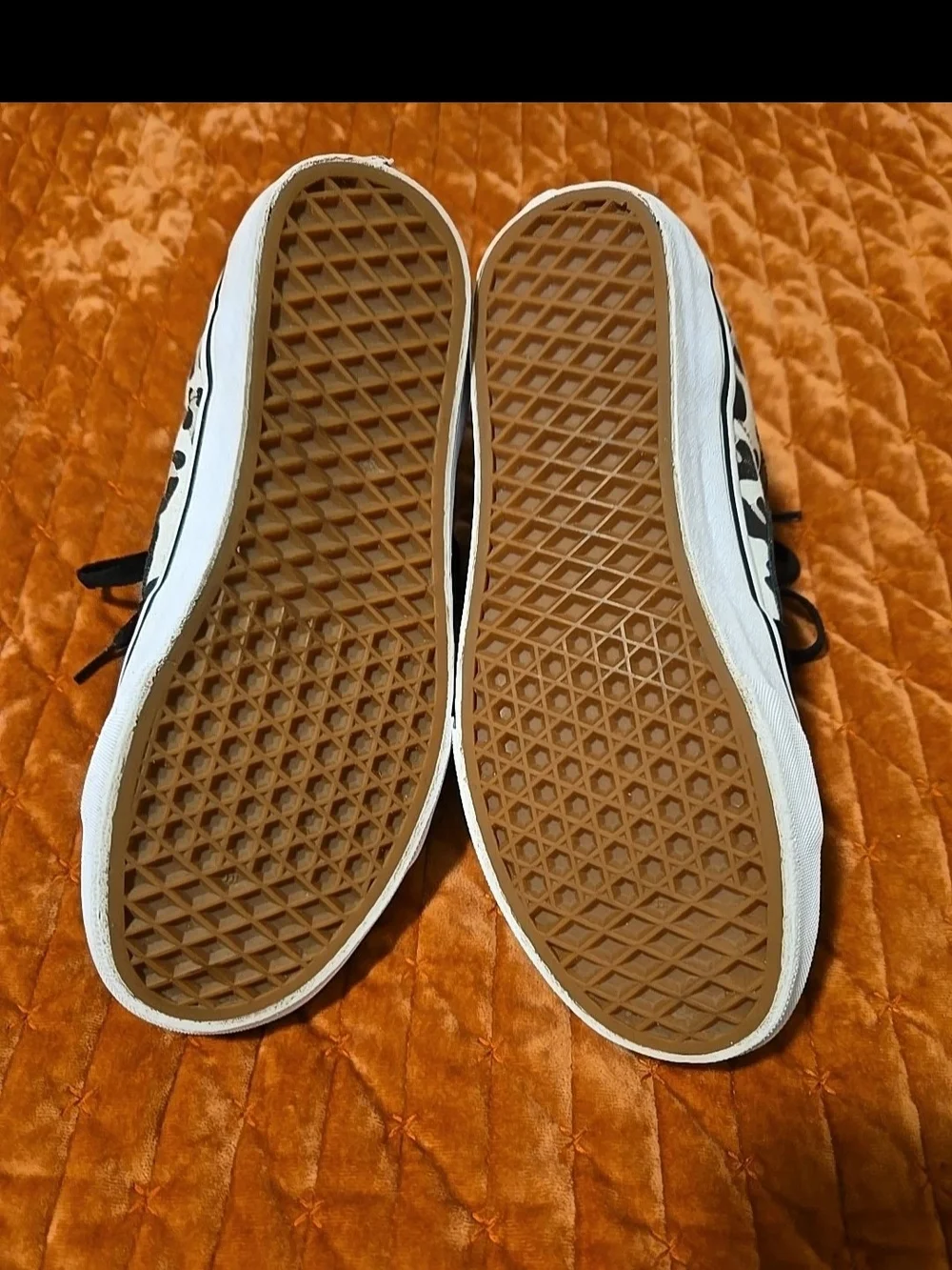 Vans SK-8 High-Top Sneakers in Black & White Snake Print MENS 8,xlnt.cond.cool..